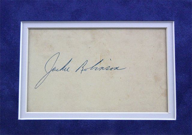 Jackie Robinson Autographed Collage JSA Thumbnail Image