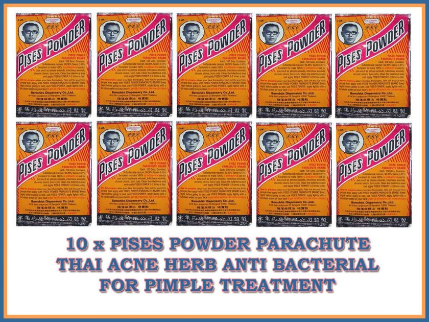   POWDER PARACHUTE THAI ACNE HERB ANTI BACTERIAL FOR PIMPLE TREATMENT