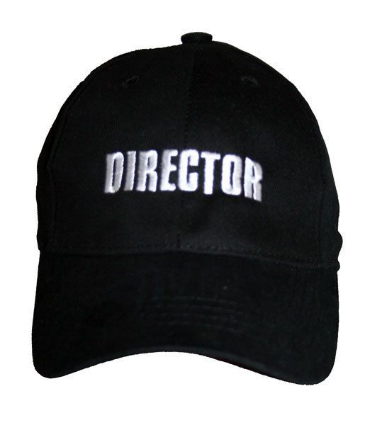 Black movie crew cap with Director embroidered on it.   5671  