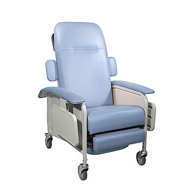 DRIVE D577 BR Clinical Care Geri Chair Recliner 4 Position Blue Ridge 