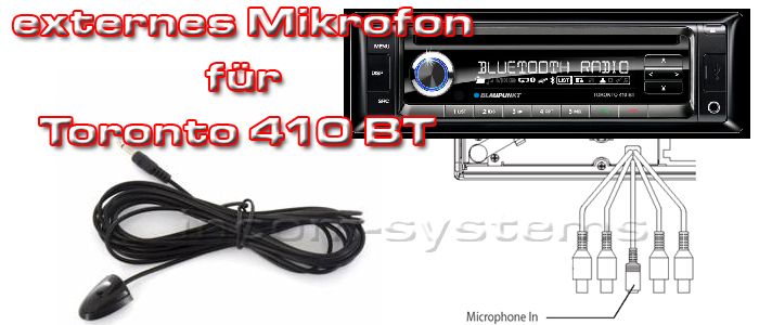   MIKROFON für TORONTO 410 BT extern ORIGINAL ZUBEHÖR MICRO ~~  