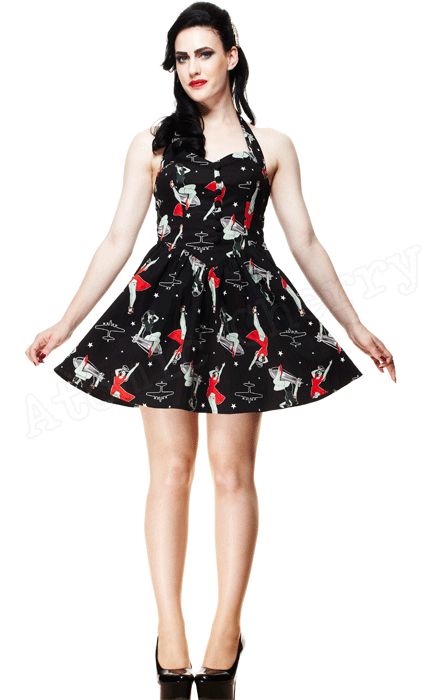 super cute dress in adorable wwii zombie pin up girls