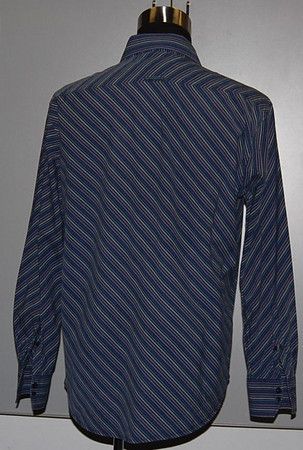 Ben Sherman LONG SLEEVE BLUE COTTON SHIRT MENS XL 4  