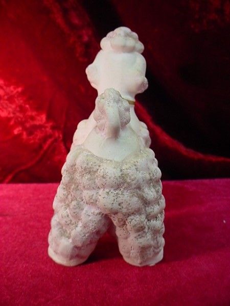 Vintage 1960s WALES CERAMIC POODLE FIGURINE Japan CUTE  