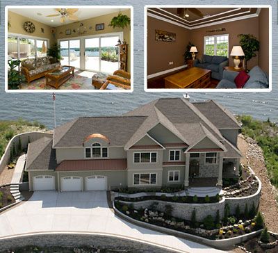 Lake of the Ozarks 6 Bedroom Lakefront Best Bluff View  