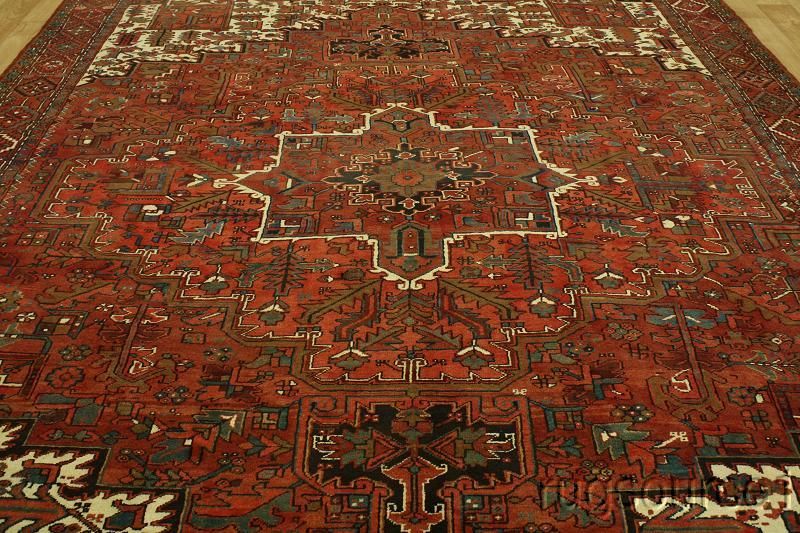   GEOMETRIC 10X13 HERIZ SERAPI PERSIAN ORIENTAL AREA RUG CARPET WOOL