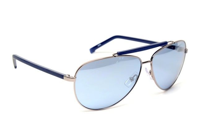 LACOSTE L 123S 045 SHINY SILVER L123S SUNGLASSES  