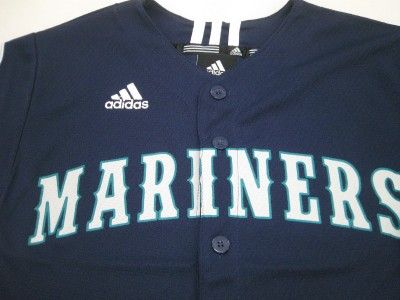 Adidas Seattle Mariners MLB Youth L Baseball Jersey Blu  