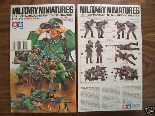 TAMIYA 1/35 GERMAN MACHINE GUN TROOPS INFANTRY MM 38 #1  