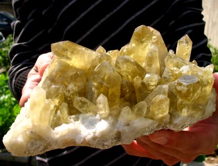 NATURAL CITRINE YELLOW QUARTZ CRYSTAL CLUSTER REIKI  