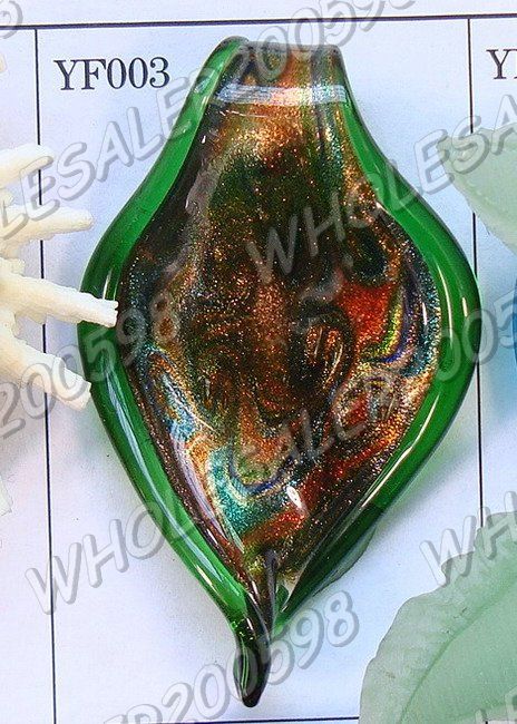 WHOLESALE 12PCS 75*45MM Lampwork Glass Pendants FREE  