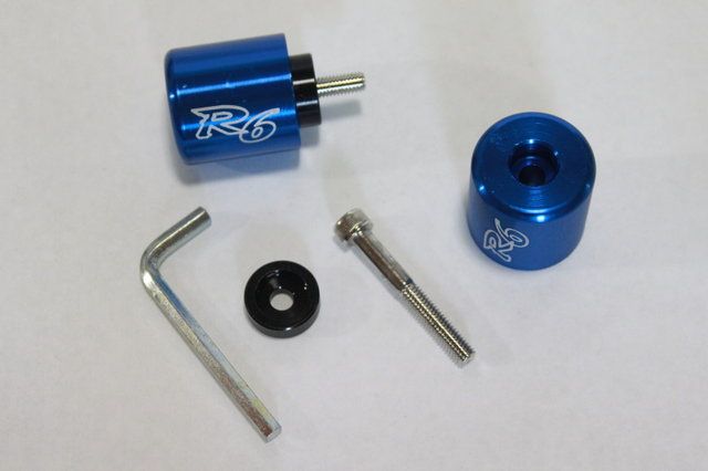 06 10 Yamaha YZF 600 Barends R6 Bar ends Blue  