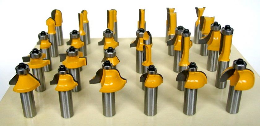 30 pc 1/2 Shank Carbide tipped Router Bit Set  