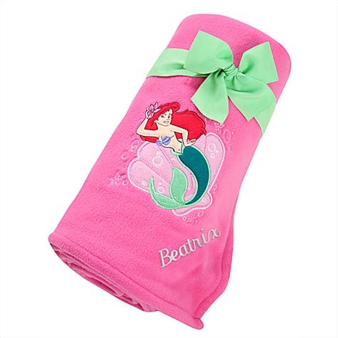  2012 THE LITTLE MERMAID ARIEL FLEECE THROW BLANKET NWT 