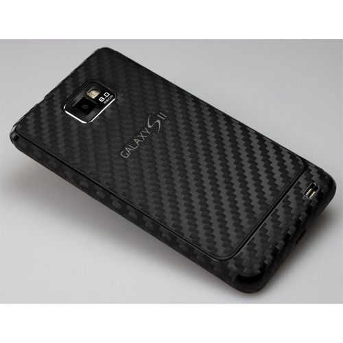   Carbon Fiber Protective Skin for Samsung Galaxy S II AT&T BLACK  