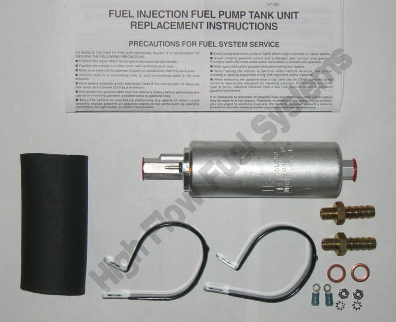 WALBRO 255LPH External FUEL PUMP GSL392 GSL 392 Inline  