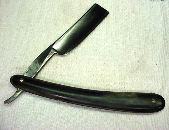 ABD EL NOUR Crossed Fish Logo 13/16 Straight Razor  