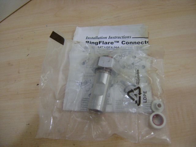 NEW ANDREW L4PDF RC 1/2 RINGFLARE CONNECTOR FOR HELIAX  