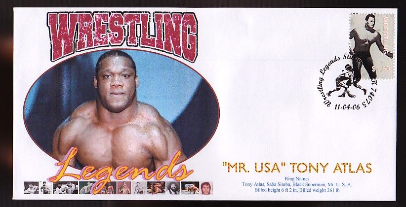 TONY ATLAS 2006 WRESTLING LEGENDS TRIBUTE COVER  