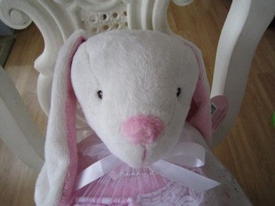 PB PICCOLO BAMBINO BUNNY RABBIT PINK CHAMOIS 3 BLANKETS LARGE GIFT SET 