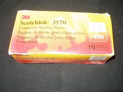 3M Scotchcast 400 Scotchlok 3570 Connector Resin Sealing Packs 10 in 