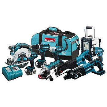 Makita 18V Cordless LXT 9 Piece Combo Kit LXT902 NEW  