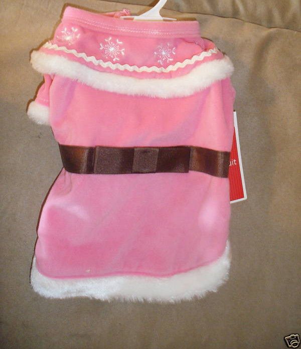 DOGS WINTER COATS MRS CLAUS VARIOUS SIZES NWT MUST SEE  