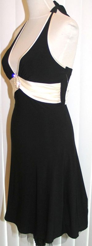 NEW WINDSOR BLACK COCKTAIL PROM CRUISE EVENING DRESS 3  