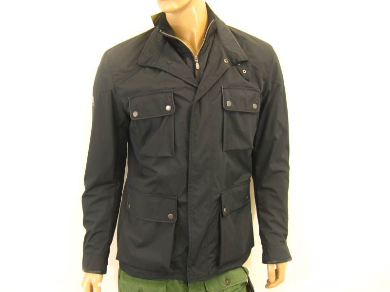 BELSTAFF JACKET BOMBER Sz.XL 525$  35% 710256 BLACK MAN NEW  