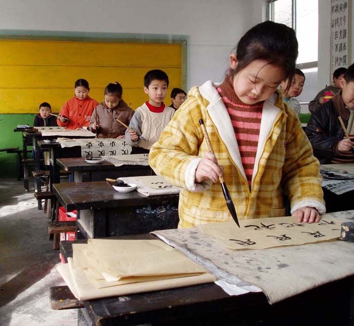   in mounting paintings. Here some students are making sketch of nature