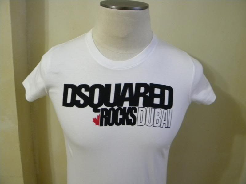 DSQUARED² RARE DEAN DANS WARDROVE DSQUARED² ROCKS DUBAI WHITE T 