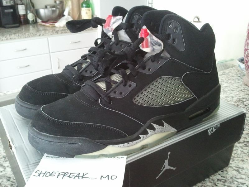 2000 NIKE AIR JORDAN V 5 BLACK/METALLIC SILVER 10 RARE xi iii vi iv x 