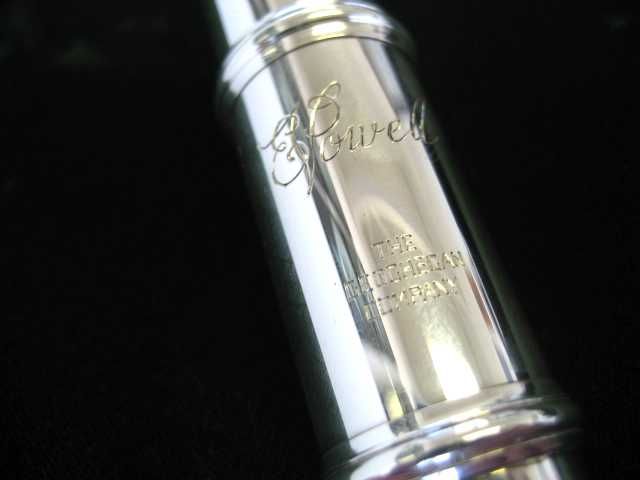 SUPERB E.V. POWELL HANDMADE ALL SILVER FLUTE  