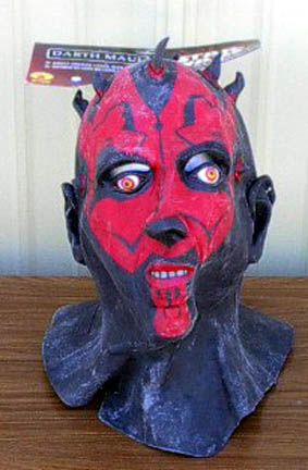 Star Wars Phantom Menace Darth Maul Latex Mask  