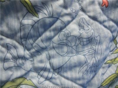 DISNEY BEACH CLUB VILLAS LITTLE MERMAID TWIN BEDSPREAD ACTUAL DISNEY 