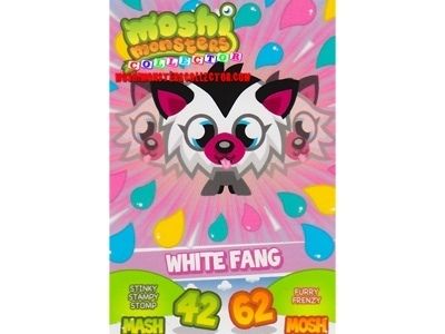 WHITE FANG   MOSHI MONSTERS MASH UP TRADING CARD NEW  