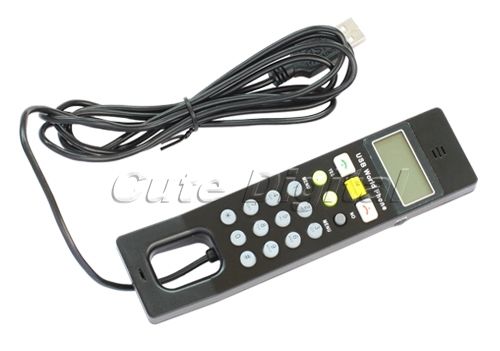 USB Phone Telephone Internet Skype VoIP Handset For PC  