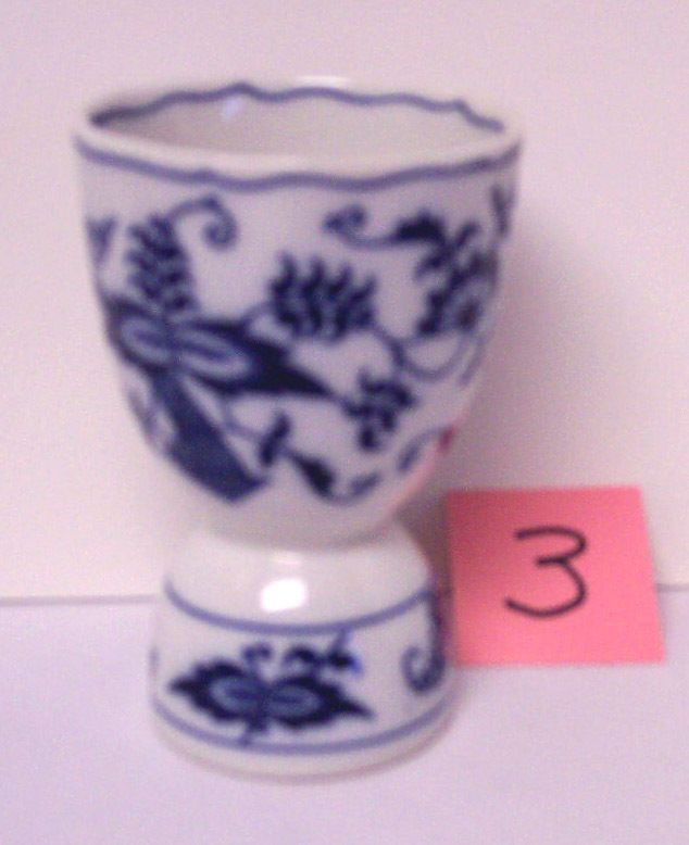 Blue Danube Blue Onion Double Eggcup #3  