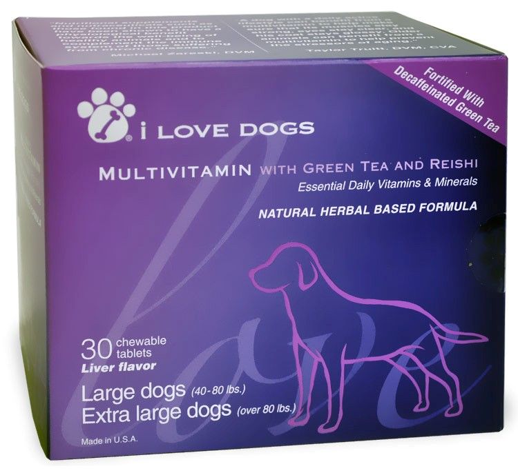   dogs 30 tablets multivitamin with green tea and reishi made by i