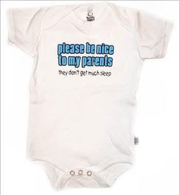 Please be nice to my parents Funny Infant Baby Bodysuit  