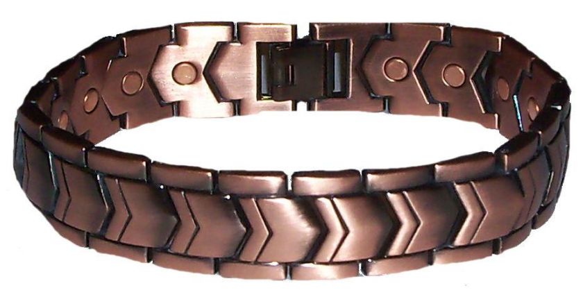 MENS COPPER HIGH POWER GOLF THERAPY MAGNETIC BRACELET  