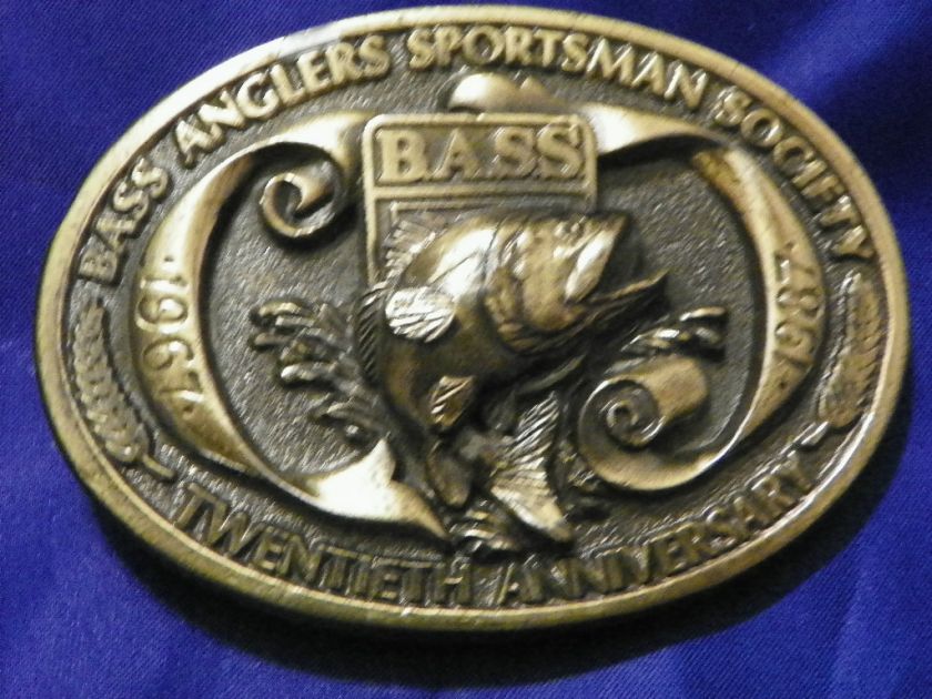 Bass Anglers Sportsman Society 20th Ann Limited Edition Mens Belt 