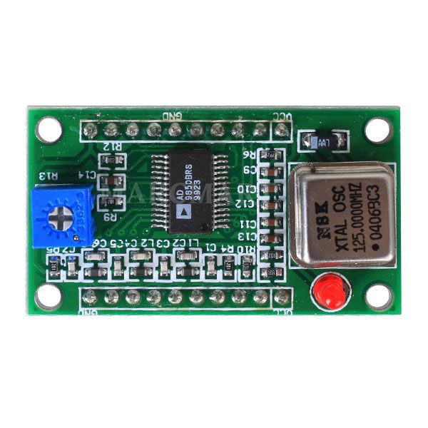   output ad9850 0 40mhz after the 20 30mhz frequency harmonics increases