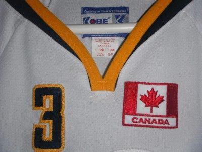   GAME USED WORN SEWN #3 SABRES HOCKEY JERSEY CANADA SWEATER CANUCKS