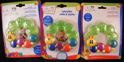 Disney Baby Einstein Caterpillar Rattle & Teether 0 3 6 074451307230 