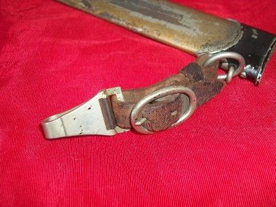 WWII SA GERMAN DAGGER SCABBARD W/ ORIGINAL LEATHER HANGER  