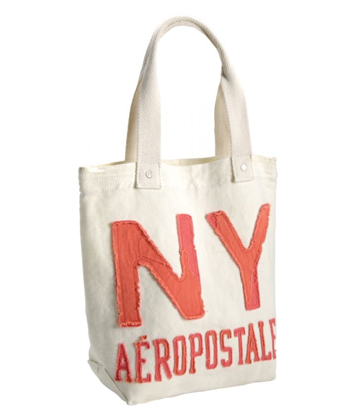 NWT Aeropostale Solid Aero NY Logo Tote Bag Handbag Purse School 