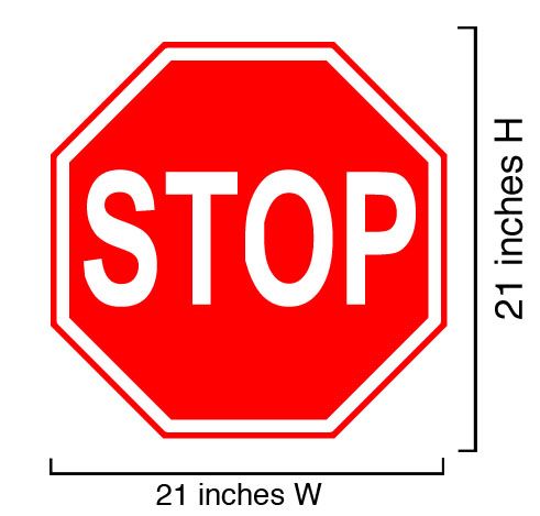 Stop Sign Vinyl Wall Art Decal Sticker Street Sign  