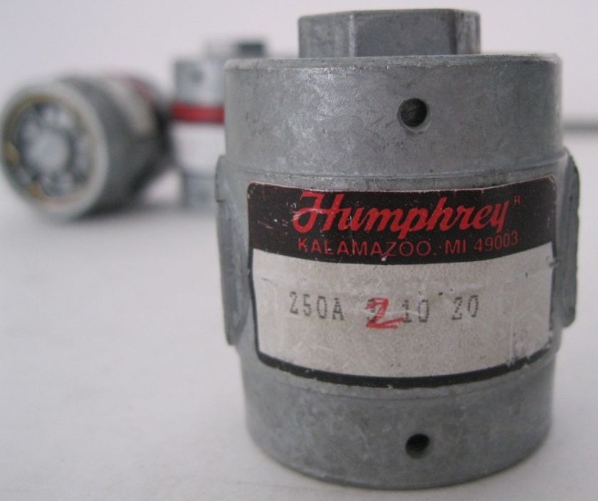 New Humphrey Air Piloted 3 Way 250A 2 10 20 NC Dump Valve LOT  