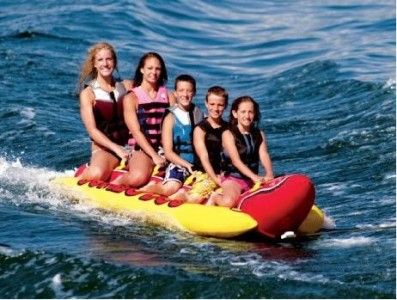 NEW Airhead Jumbo Dog 5 Person Towable Lake Raft Tubing  